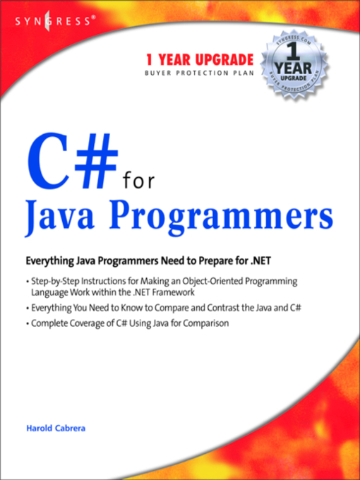 Title details for C# For Java Programmers by Harold Cabrera - Available